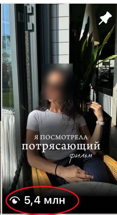 Статистика Reels: 5,4 млн просмотров